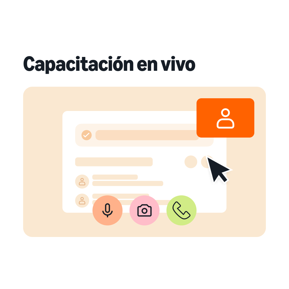 capacitación en vivo
