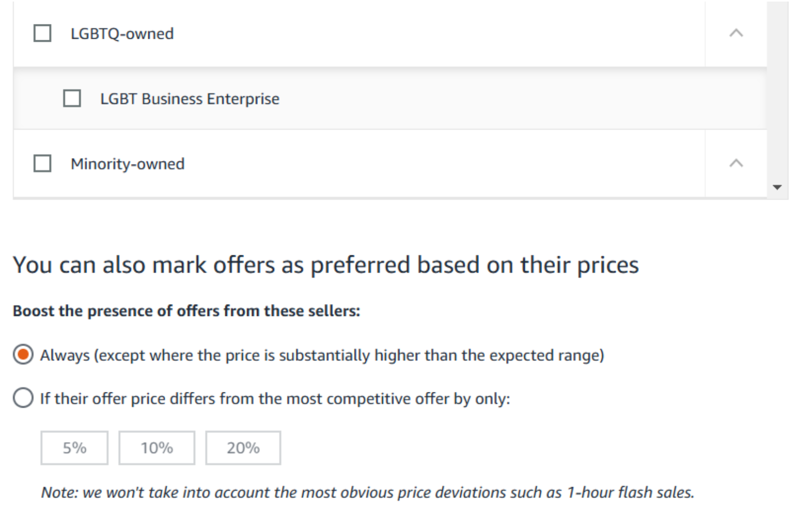 mark offers